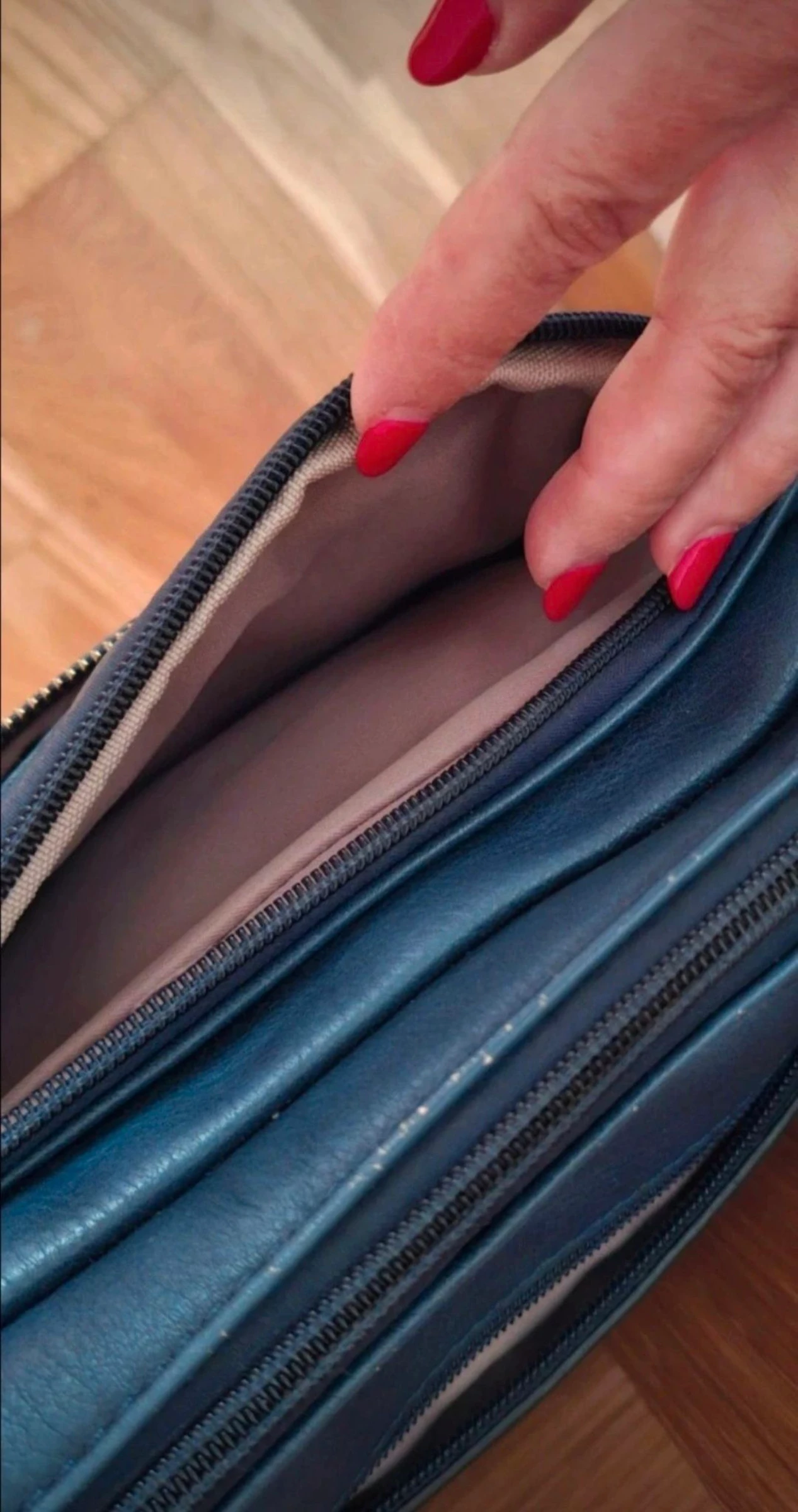 Bolso bandolera de mujer, color azul – photo 11
